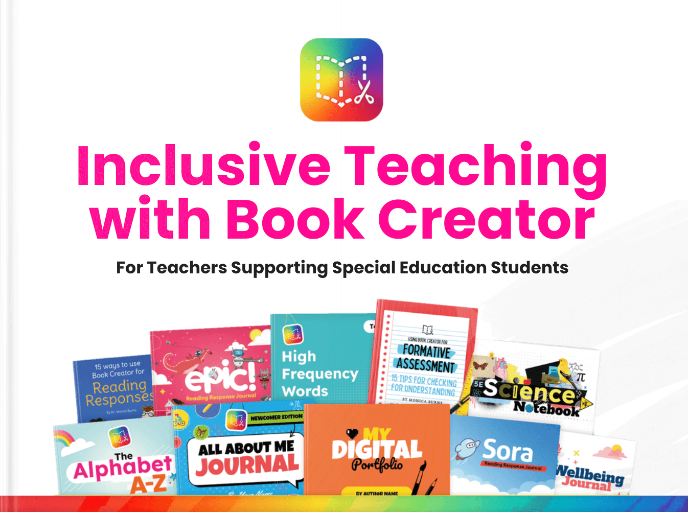 Inclusive Teacher with Book Creator Cover
